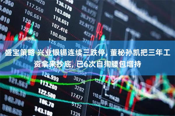 盛宝策略 兴业银锡连续三跌停, 董秘孙凯把三年工资拿来抄底, 已6次自掏腰包增持